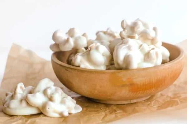 White Chocolate Covered Cashew Clusters